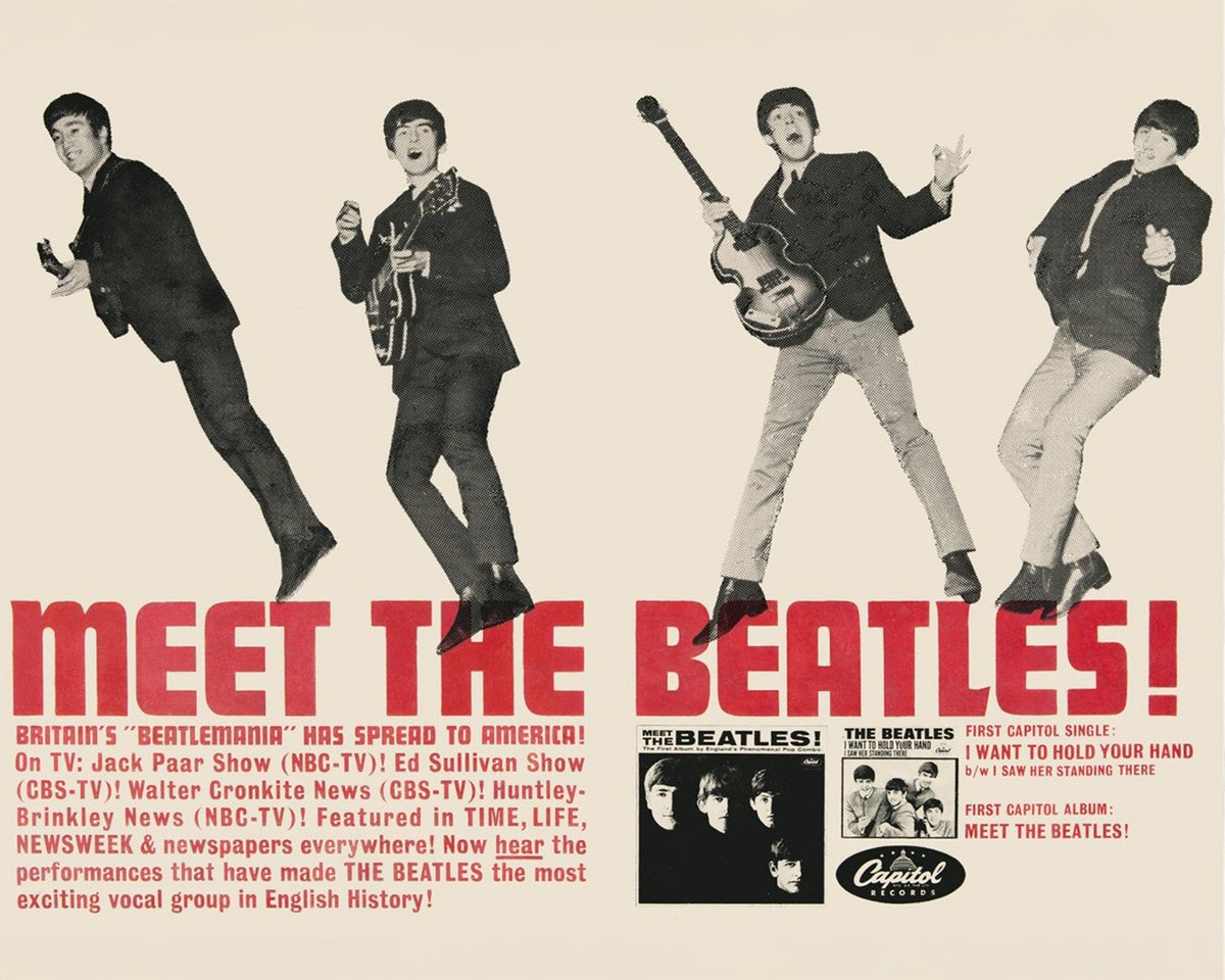 thebeatles's tweet image. Capitol passed.
Beatlemania didn’t.

After early hesitation, demand from fans pushed the needle.

20 January 1964: Meet The Beatles! arrived in the U.S. and everything changed.

Photos © Apple Corps Ltd.