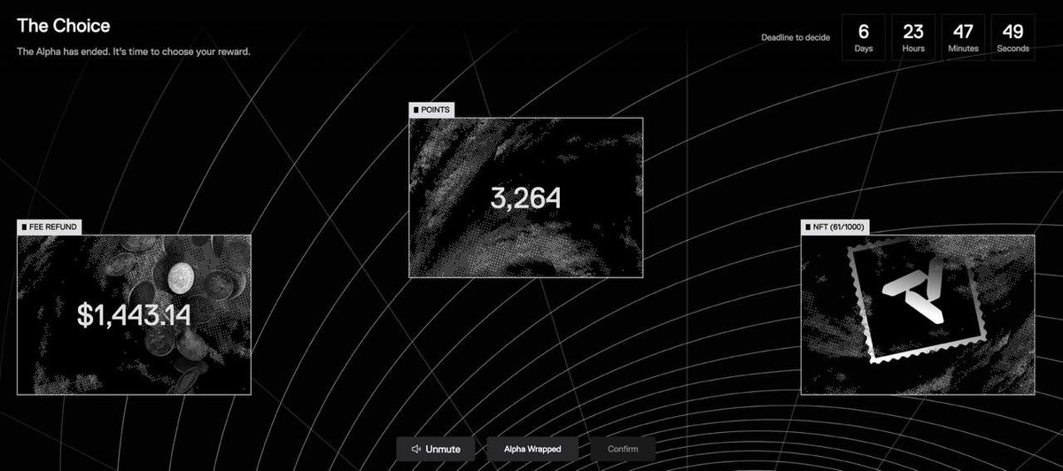 I also chose the NFT even though my points exceeded 3200.

Honestly, the top 30% threshold for choosing the NFT is low—someone with just 200 points could have chosen the same NFT as me.
Nevertheless, I chose the NFT because I believe there are unrevealed rewards from <a href="/nadoHQ/">Nado</a> .