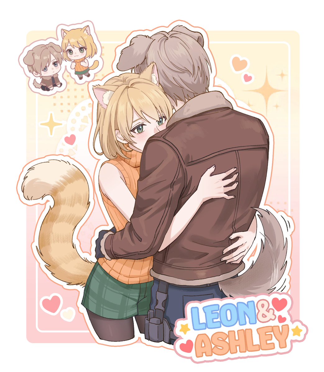 sa_xing58393's tweet image. 🐶🐱抱抱
#leshley #ashLeon