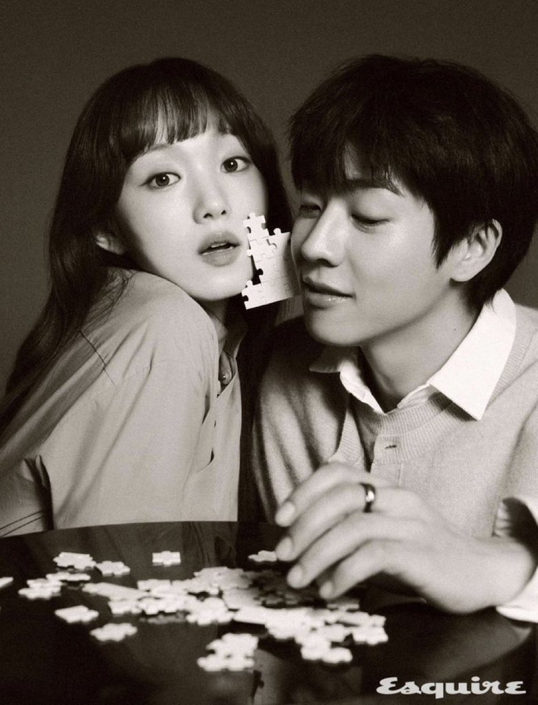 kdramasdiary's tweet image. #LeeSungkyung and #ChaeJonghyeop for Esquire Korea 🖤