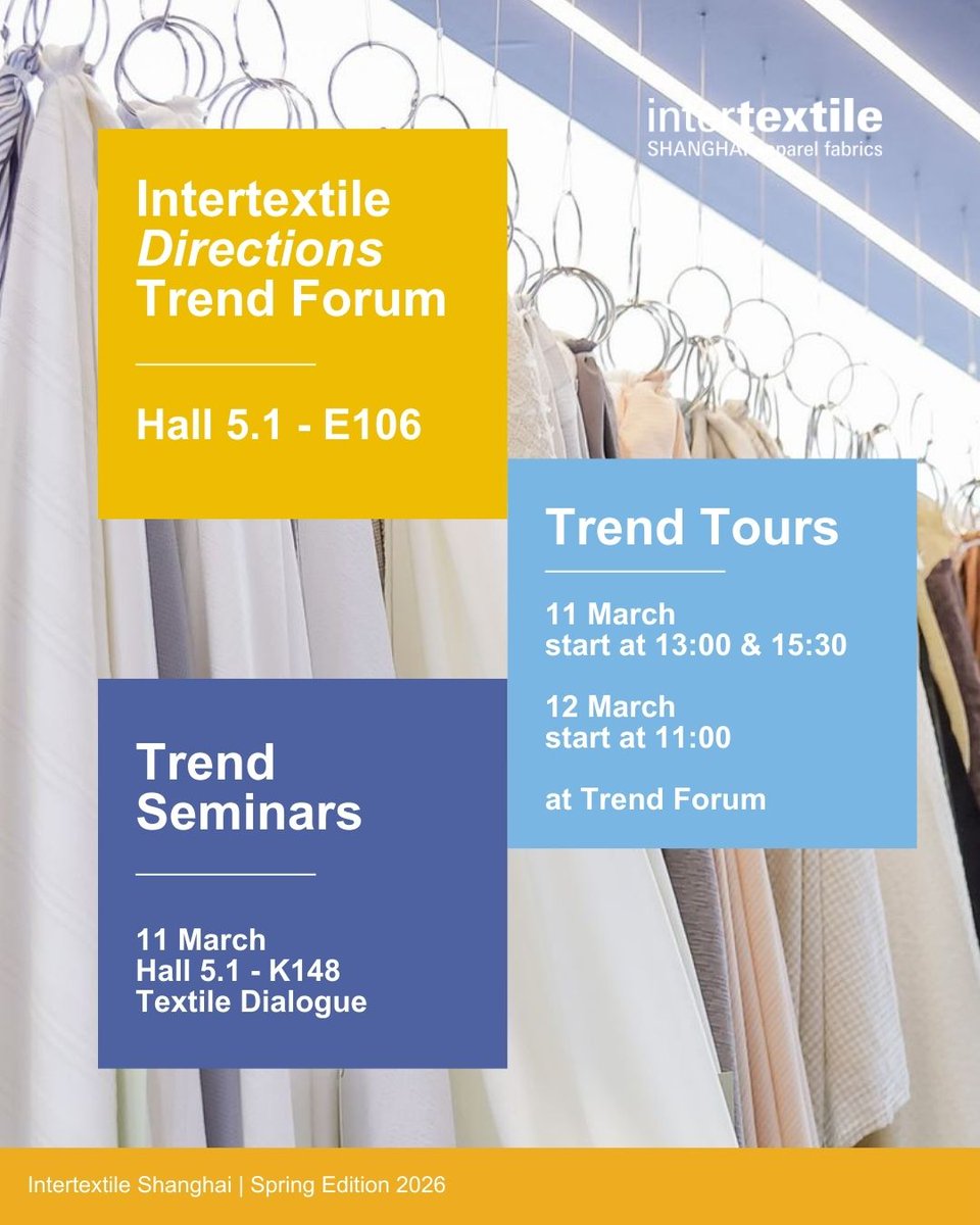Intertextile Shanghai Apparel Fabrics tweet media