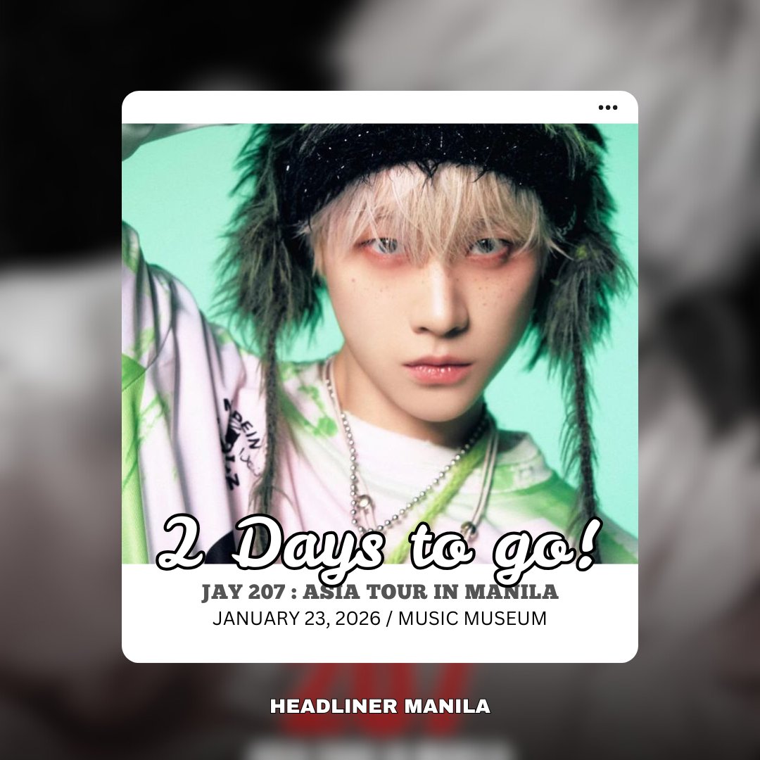 headlinermnl's tweet photo. PH iKONICS!
You can still buy tickets to JAY 207 ASIA TOUR IN MANILA via TicketMelon 😉
📍MUSIC MUSEUM
January 23, 2026
🎫 https://t.co/jGcrPx5hV5
Presented by: Together Manila
#김진환 #JAY
#아이콘 #アイコン #iKON
#JAY207 #207ASIATOUR #JAYinManila
#iKONIC #hylive #bbemanila https://t.co/yAVpVALl5s