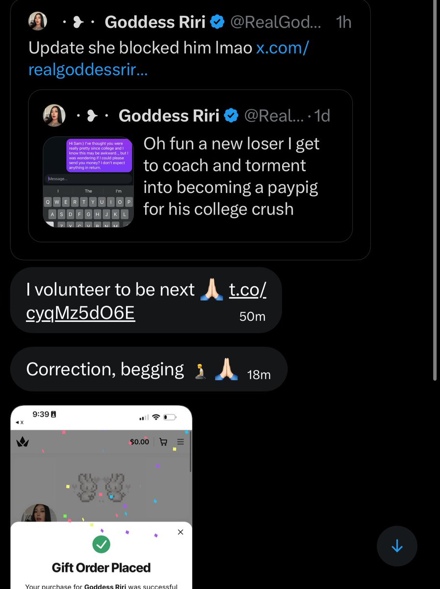 Another loser coming begging me to ruin their life :)