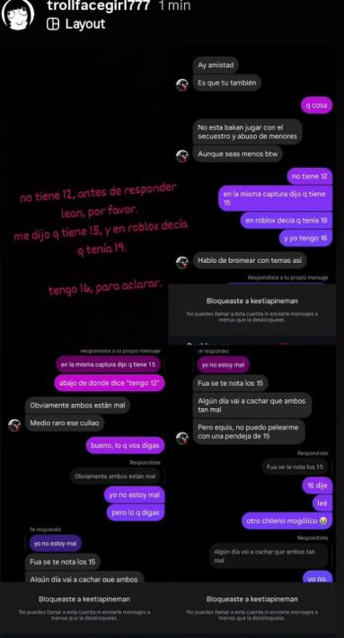 Frikiiudrtle's tweet photo. Hmno hasta las amigas de la tipa comenzaron a defender al chico , aki está su ig porfavor difundir https://t.co/EXwFdGCdwC