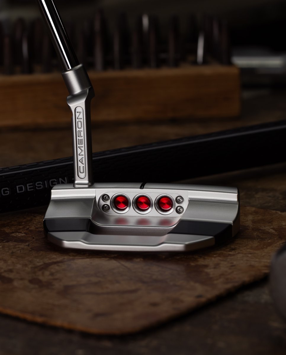 drummondgolf's tweet photo. Introducing the Scotty Cameron Studio Style Extensions 🤩

This putter features a sleek silver steel finish with signature red alignment dots for confident setup and smoother putts.

Available in-store and online early February 📅

#ScottyCameron #StudioStyle #NewGearIsHere https://t.co/CYyPjS6jlv