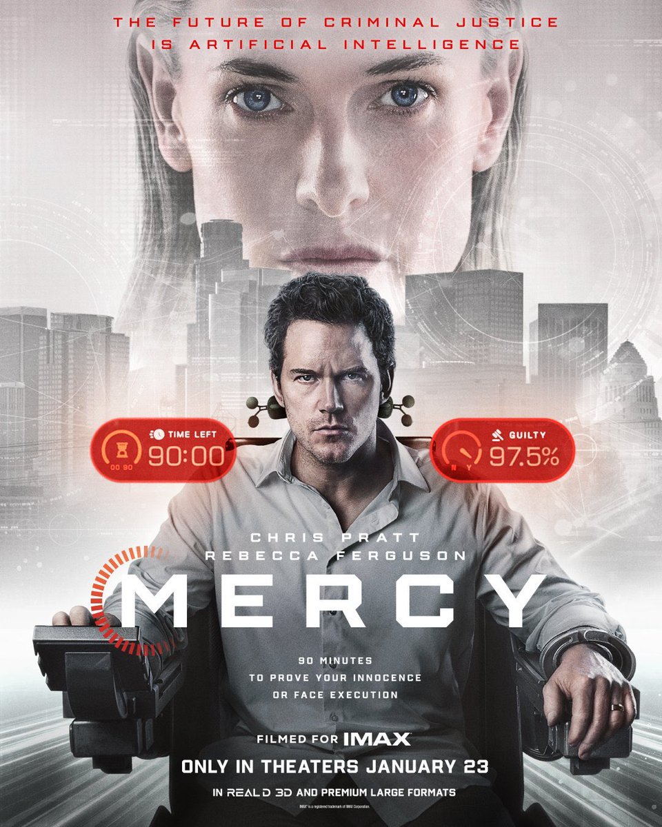 Mercy

Anjir seruuu!!
Intens banget asli.
Berasa ikutan disidang karna bikin deg2an dan bikin ikutan nebak2 siapa pelaku pembunuhan yang sebenarnya.
Pengambilan gambar dan scoringnya best.

Kalo teknologi di masa depan kaya gini, agak serem juga ya woi.