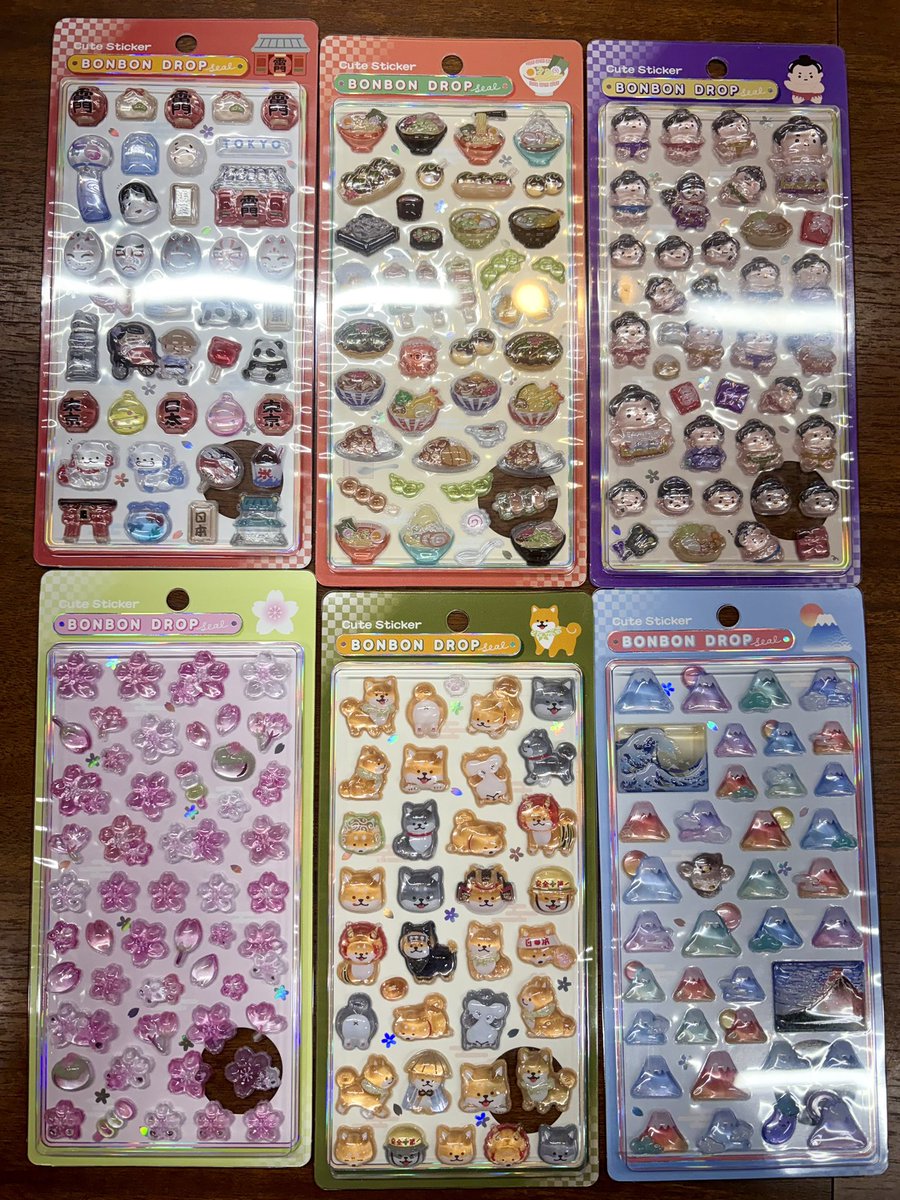 和柄ボンボンドロップシール 本日入荷いたしました❣🆕 各550円（税込