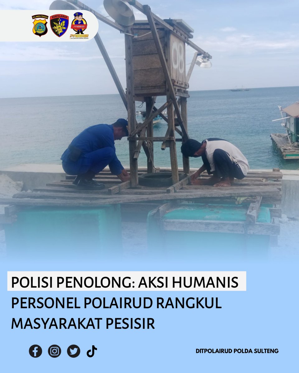 Polisi Penolong: Aksi Humanis Personel Ditpolairud Rangkul Masyarakat Pesisir