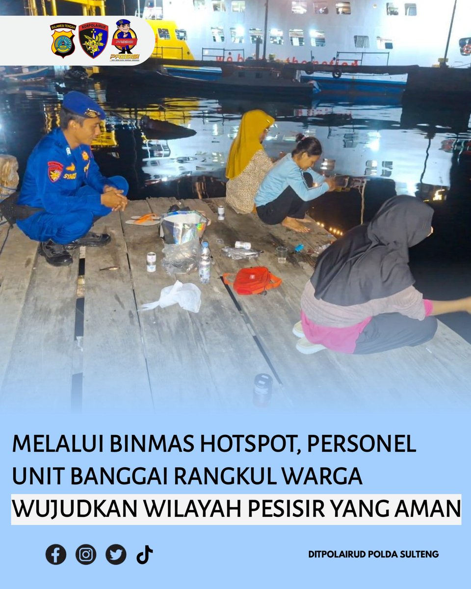 Melalui Binmas Hotspot, Personel Unit Banggai Rangkul Warga Wujudkan Wilayah Pesisir yang Aman