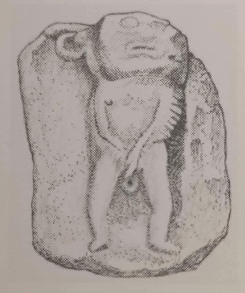 lorrhalore's tweet photo. Sheela-na-gig at Redwood Castle, Parish of Lorrha &amp; Dorrha 
https://t.co/vhkxd7jMCd

Pic. 1: Sheela-na-gig Redwood Castle 📷 @lorrhalore Pic. 2: Illustration : Jack Roberts
Pic. 3: Replica made by @brianmurphy

#redwoodcastle  #irisharchaeology #silenagig  #lorrhalore https://t.co/JvfNus5axT