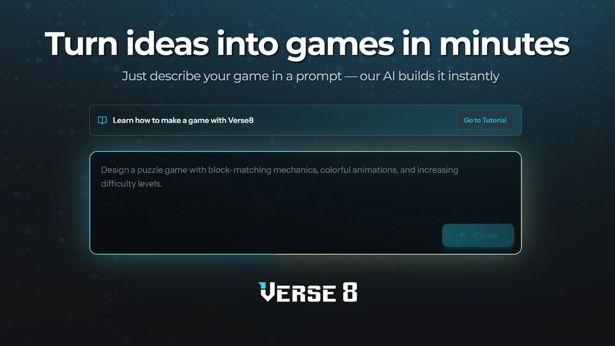 Verse 8 | Why Code, Just Verse 8 tweet media