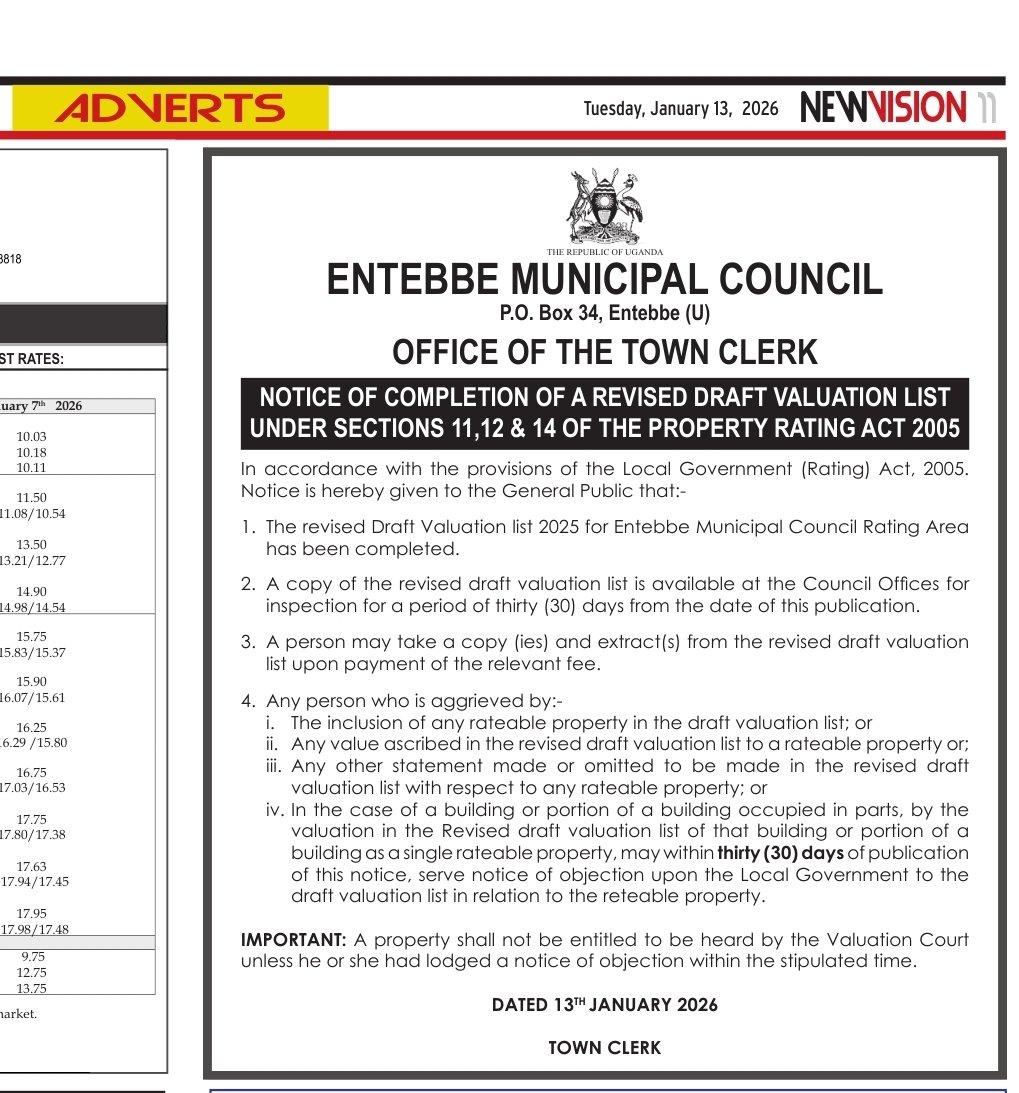 Entebbe Municipal Council tweet media