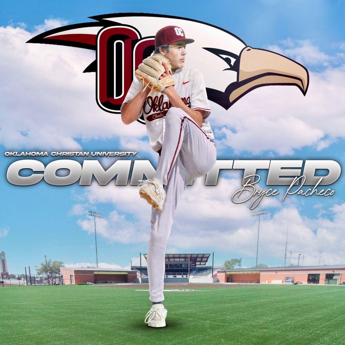 brycepacheco11's tweet image. I’m blessed to announce my commitment to Oklahoma Christian University. First, I’d like to thank God, my family, teammates, and all the coaches that have made me into the player I am today. Lastly, to all the coaches at Oklahoma Christan for giving me this opportunity.