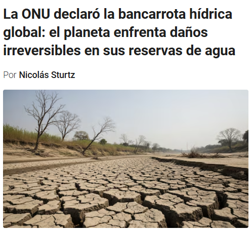 jlsantana's tweet image. La superficie del planeta es 70% agua.

El sol se encarga de evaporarla del mar y soltarla en la tierra para alimentar lagos, ríos y acuíferos.

Montones de países desalinizan agua marina para hacerla apta para consumo.

¿Pero qué te inventan los zurdos de la ONU para tratar de…