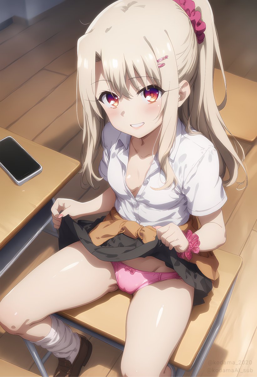 Fate/kaleid liner  プリズマ☆イリヤ  
イリヤスフィール・フォン・アインツベルン  
（Illyasviel von Einzbern） 
#AIart︎ #AIイラスト