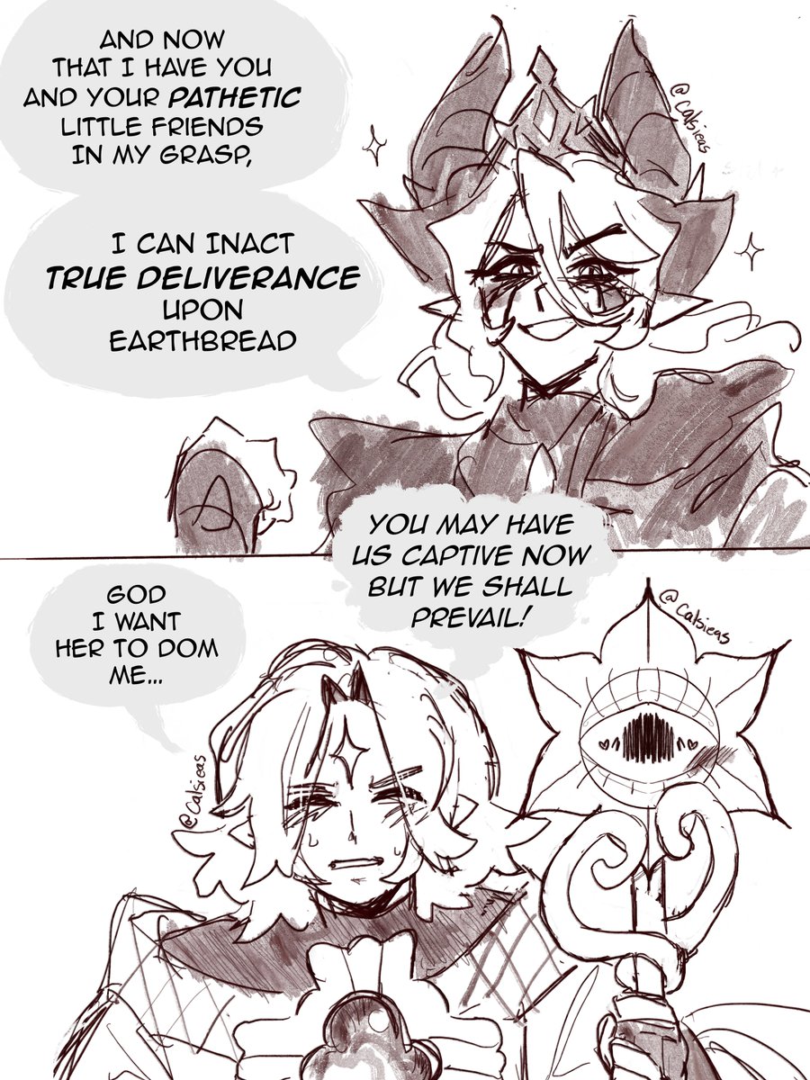 calsieas's tweet image. //suggestive 

hey king i think you got your thought bubble and your speech bubble mixed up #pureenchantress