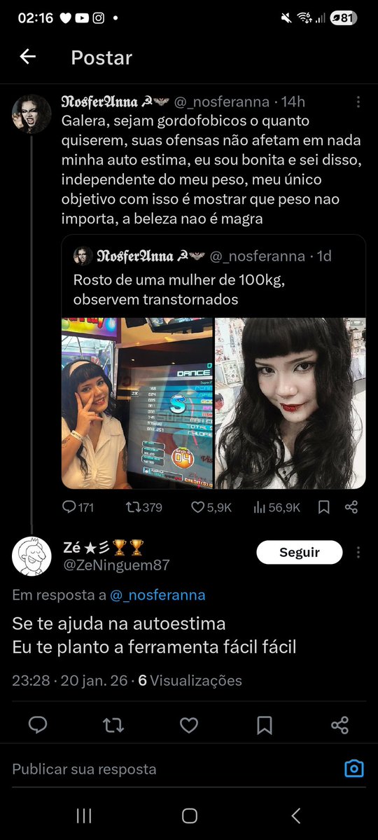 _nosferanna's tweet image. Não, nao ajuda na auto estima de nenhuma mulher ser assediada e sexualizada