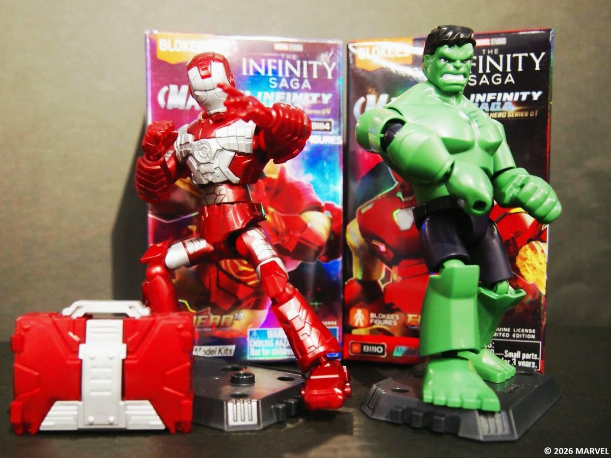 BLOKEESフィギュアが #MARVEL STOREにアッセンブル🦸 可動式なので