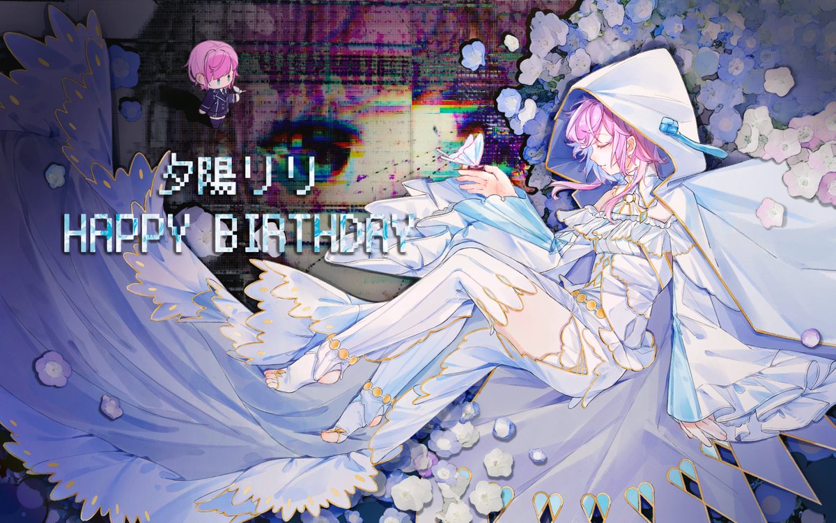 a_AKIi_'s tweet photo. 未来人お誕生日おめでとう！！！🦋
 #夕陽リリ生誕予定祭2026 #りりあーと https://t.co/QJkqYv5dKP
