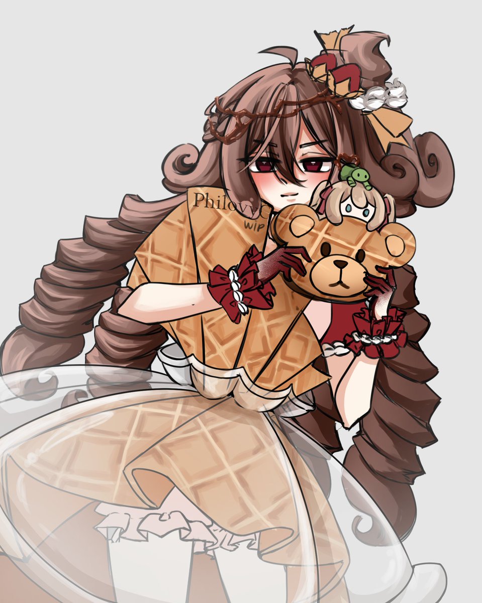 This art was supposed to be on the character sheet, but I got lazy… so here you go, some unfinished WIP. 

Enjoy~
#heartheartart