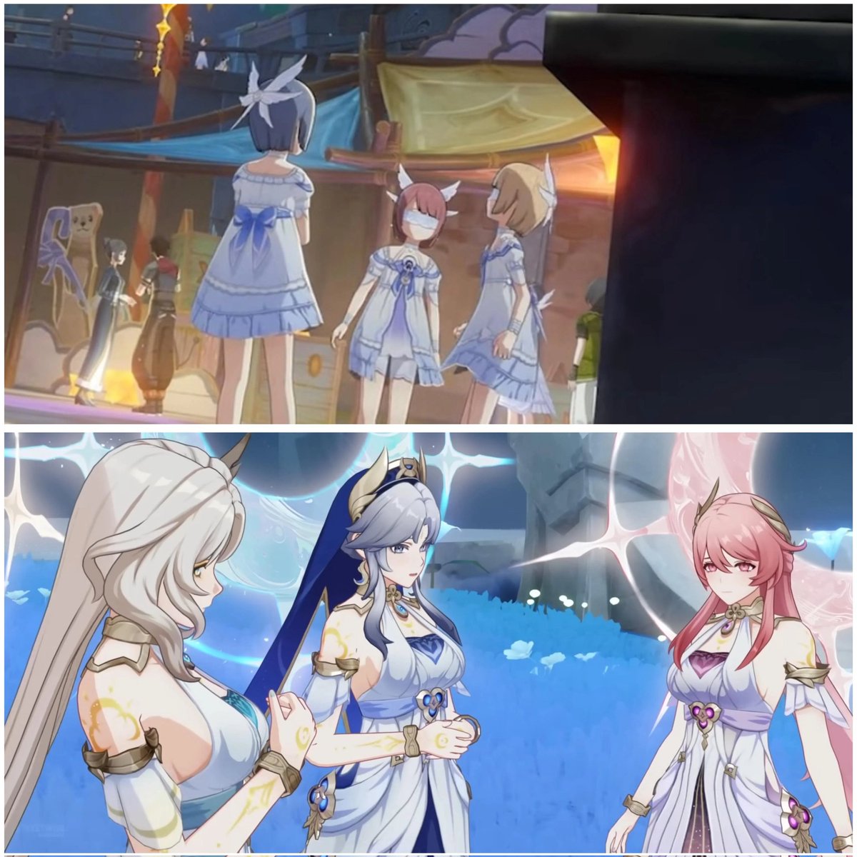 teyvattabloid's tweet photo. Welcome home Sonnet, Aria, and Canon 🥹

©️ u/Derrie_Crim

#Genshinlmpact #Genshin #GenshinMemes https://t.co/RUGpCUlZ2K