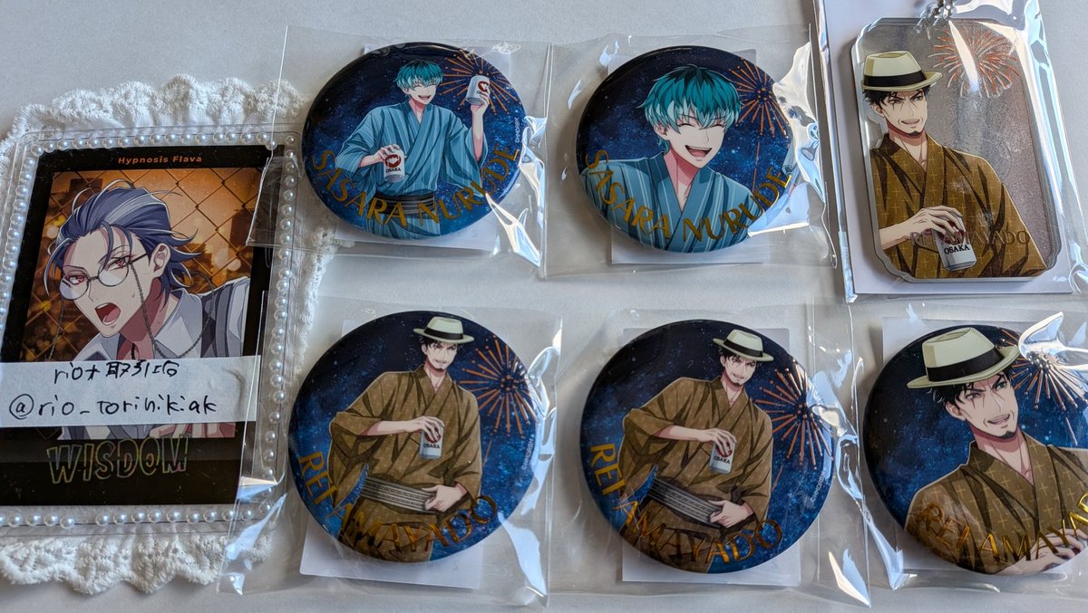 譲渡 ヒプマイ 8th アニバ オンラインくじ ヨコハマ オオサカ アクキー