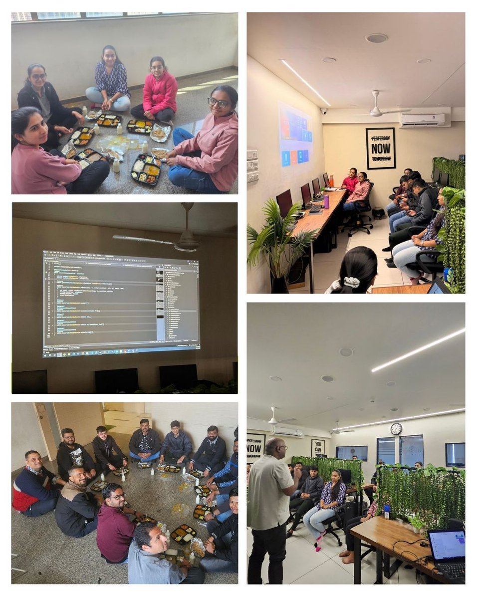 Infibrain's tweet photo. Continuous learning in action 🚀
Our in-office Cursor training session helps the team explore smarter workflows, write cleaner code, and collaborate more efficiently 💻📈. 

#Infibrain #TeamTraining #CursorAI #SkillUp #OfficeLearning #TechCulture https://t.co/ZUmmFNIpAz