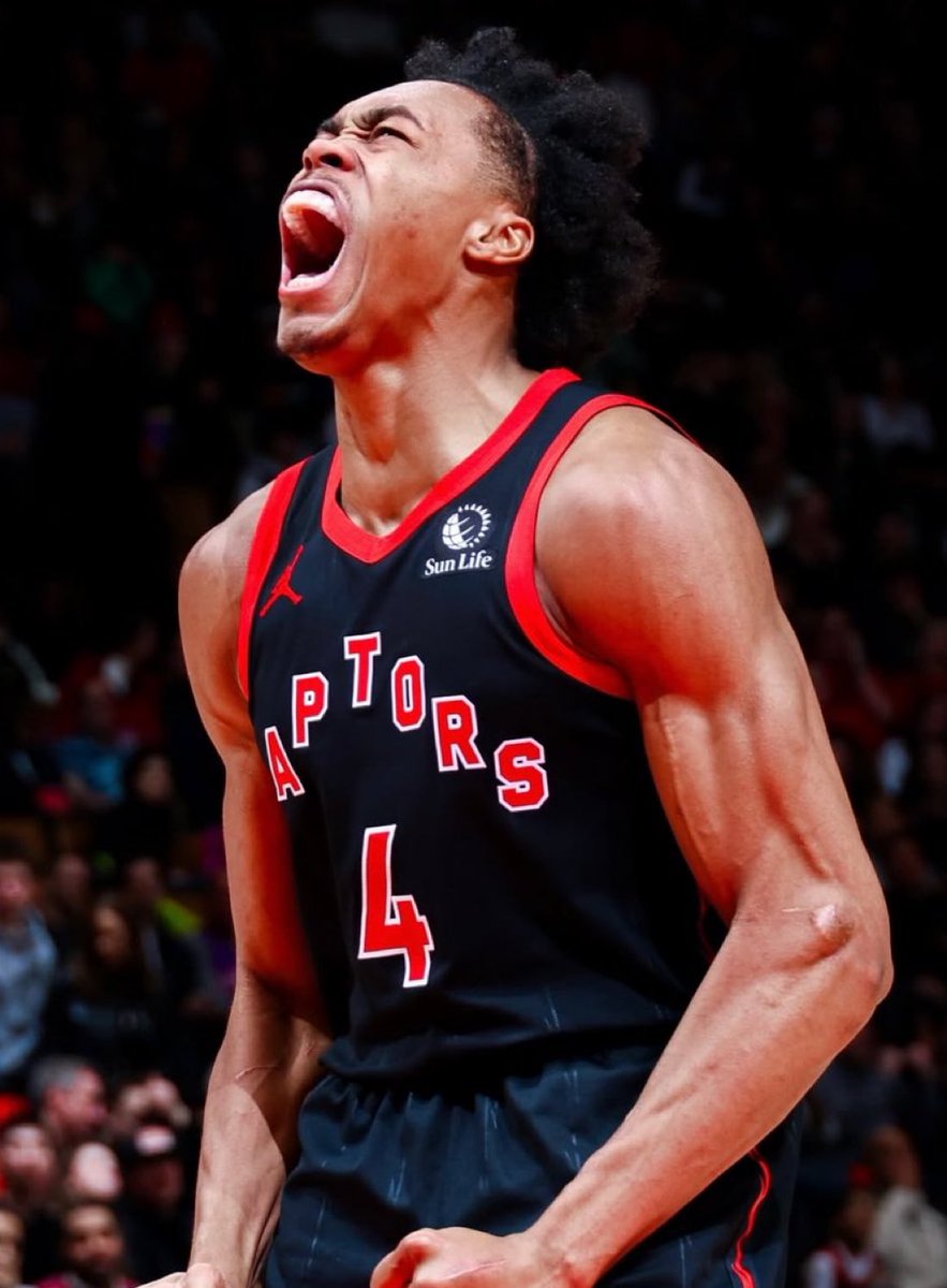 TheHoopCentral's tweet image. Scottie Barnes tonight:

26 Points
11 Assists 
7 Rebounds 
12/18 FGM
39 Minutes