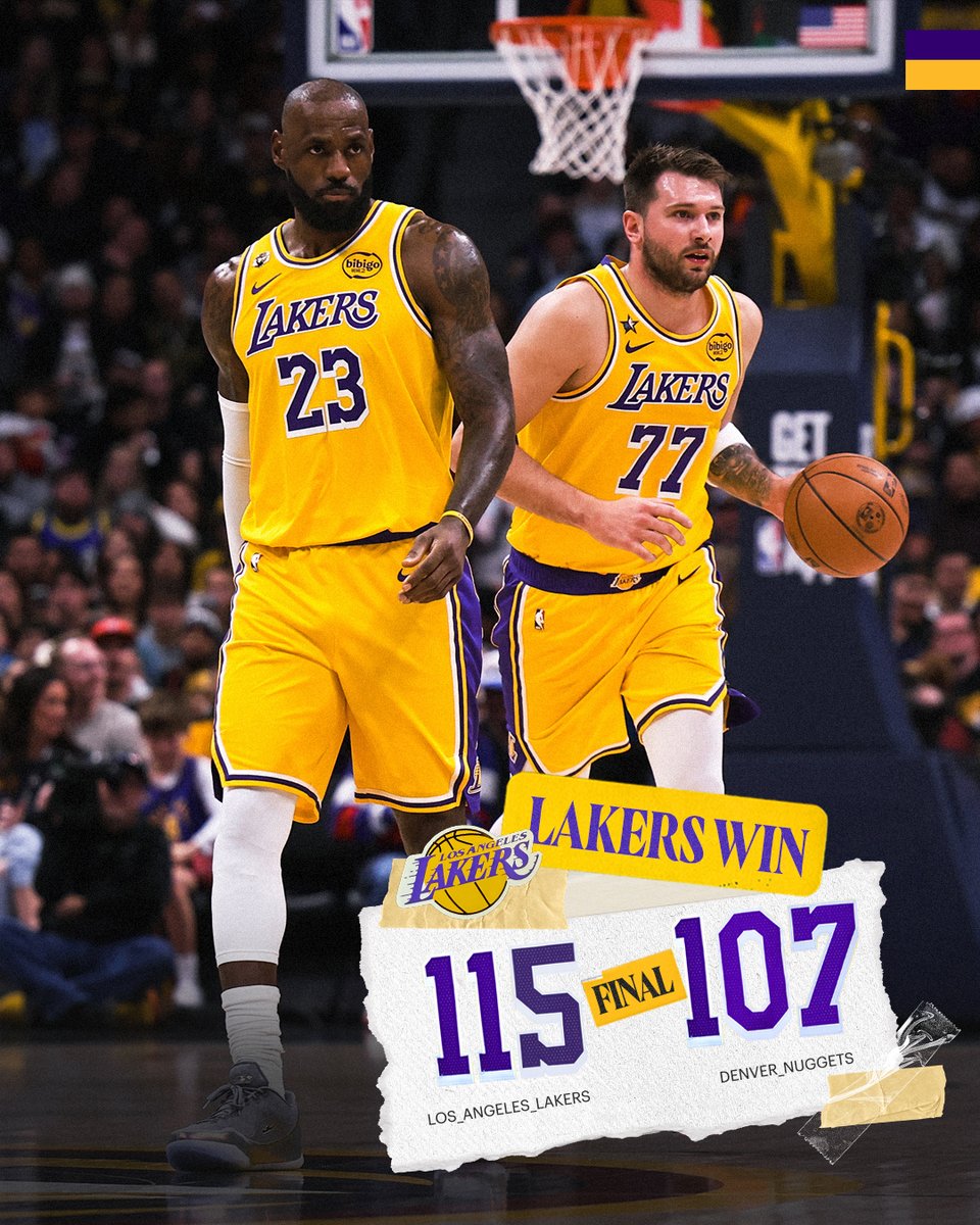 Lakers's tweet image. Battled for it.