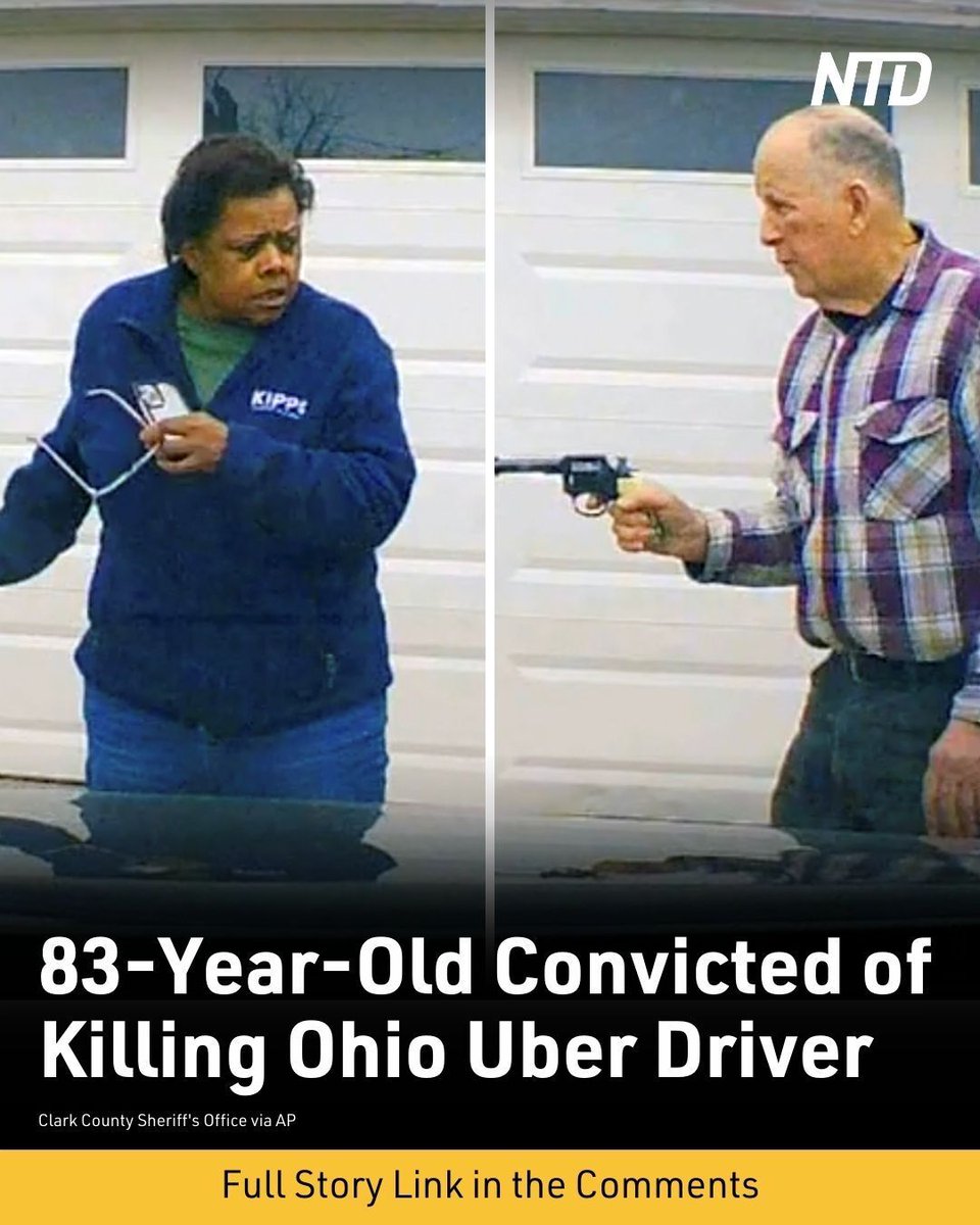 A Clark County, Ohio, jury convicted an elderly man of murder in the  shooting death of an Uber driver whom he misperceived as trying to rob him  after both had received scam