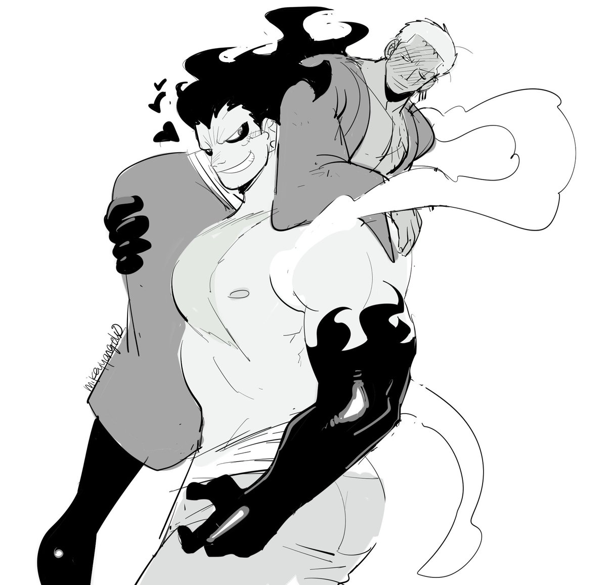 more g4 luffy x zoro from a while ago i forgot to share ^^ [ luzo | ルゾ ]