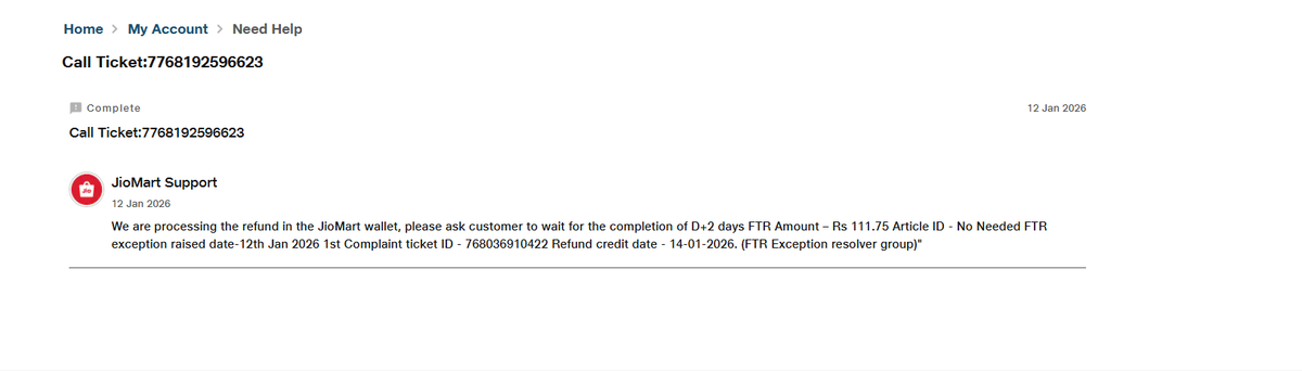 UnknownUse93358's tweet photo. @JioMart_Support  Dear Team,

I had raised a complaint regarding damaged Maggie received, but even after more than 40 days, no resolution has been given. This kind of delay and negligence is unacceptable this how customers are treated? Such poor service reflects badly https://t.co/tptDXis3Hl