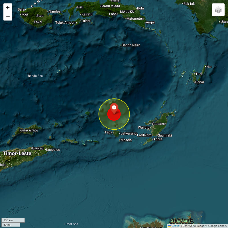 IIGEAac's tweet image. #IIGEA #SIMMSA #SISMO #EARTHQUAKE
MAGNITUDE: 5.5Mw
#KEPULAUAN #BABAR #INDONESIA
2026-01-21, 05:49:36.76 UTC
LAT: -7.17° LON: 129.644°
DEPTH: -86.2km
iigea.org/monitor