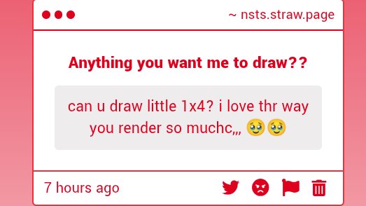 Nxt_030's tweet photo. Yeeey FINALLYYY SOMEONE ASKING FOR A DRAWIGN2!2!1!11

https://t.co/zRKZ3ZCA91

#1xshed #prosaken #telamon #betrayed1x ? #idk #proshi https://t.co/sYYxjdVsAl