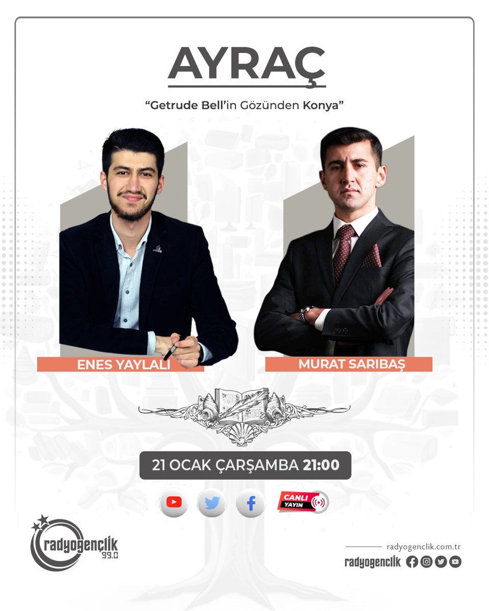 Enes Yaylalı’nın hazırlayıp sunduğu Ayraç bu akşam saat 21.00 da sizlerle.