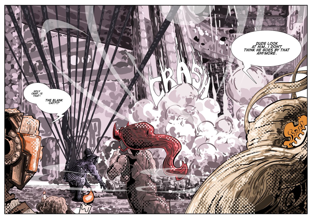 Day 144 of posting my comic here until <a href="/ImageComics/">Image Comics</a> distributes it ( god , early season marvel rivals sucks BALLS )
MASK ON!!! Ch. 29 Pg. 13-17
maskon-comics.com/read-mask-on