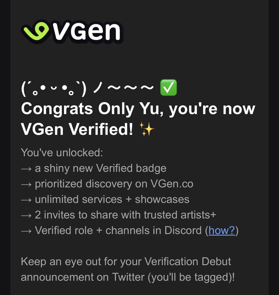 yuisnotgay's tweet image. [GIVEAWAY VGEN CODES]

Hi, since I’ve been verified on VGen, I’m giving away 2 VGen codes for artists ^^

To join, please:
- Follow me + Rt this post (optional)
- Comment at least 3 FINISHED samples.

Giveaway dues in 7 days.

Thank y’all!
#vgencodeGiveAway #giveaway #vgenartist