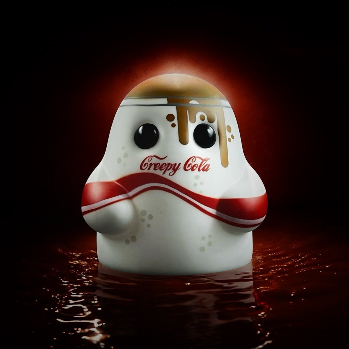 Death by Coke consumption. I think there are a lot of us who could fall into this category.

#TinyGhostTuesday #CreepyCola #CocaCola #Coke #OGTinyGhost