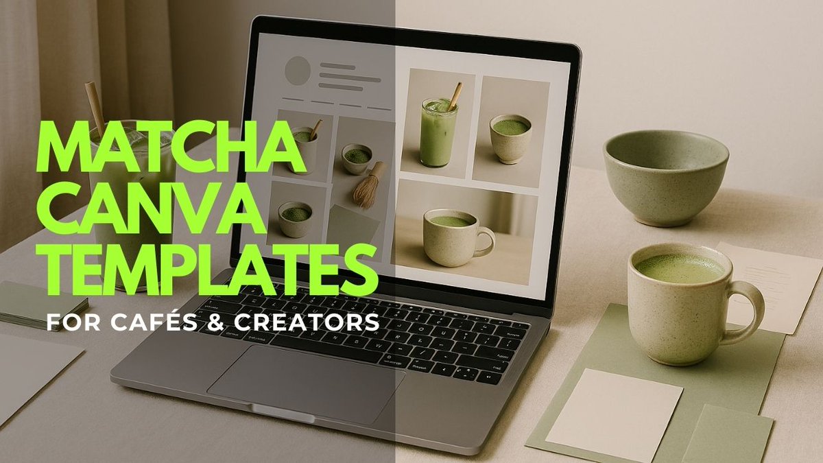 designsbys2's tweet photo. If you sell matcha, templates for social media, menus, and branding can be a game-changer. I put together a roundup of matcha Canva templates that can help cafés and creators save time #Matcha #CanvaTemplates #SmallBusinessMarketing #ContentCreation

https://t.co/cziIsRB0Yj https://t.co/fnogRIb6rA