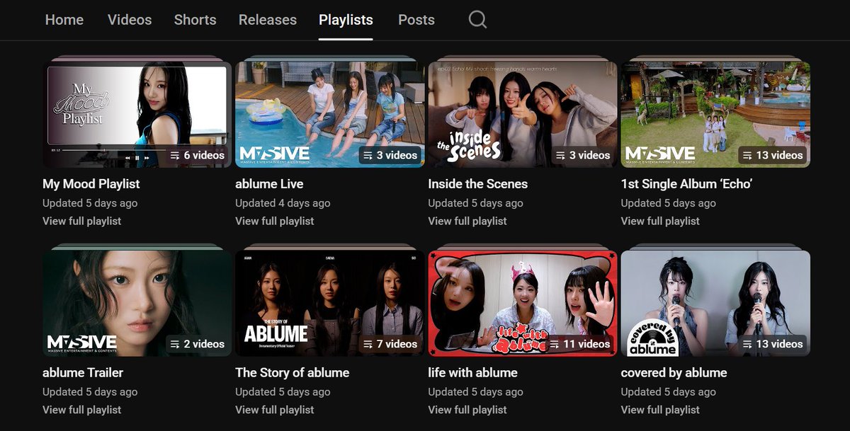 they updated all of the playlists 5 days ago..?👁️