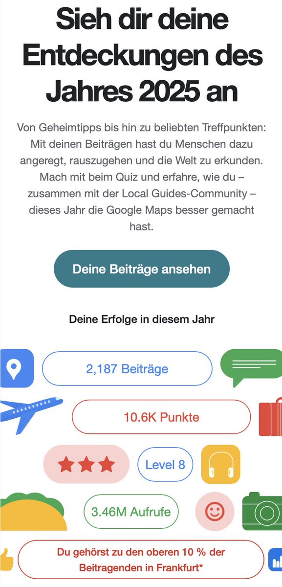My <a href="/googlemaps/">Google Maps</a> review
what a year 2025 and now exited about my trips and travel in 2026.
#google #GoogleMaps #googlescout #Schreiter #1001trips