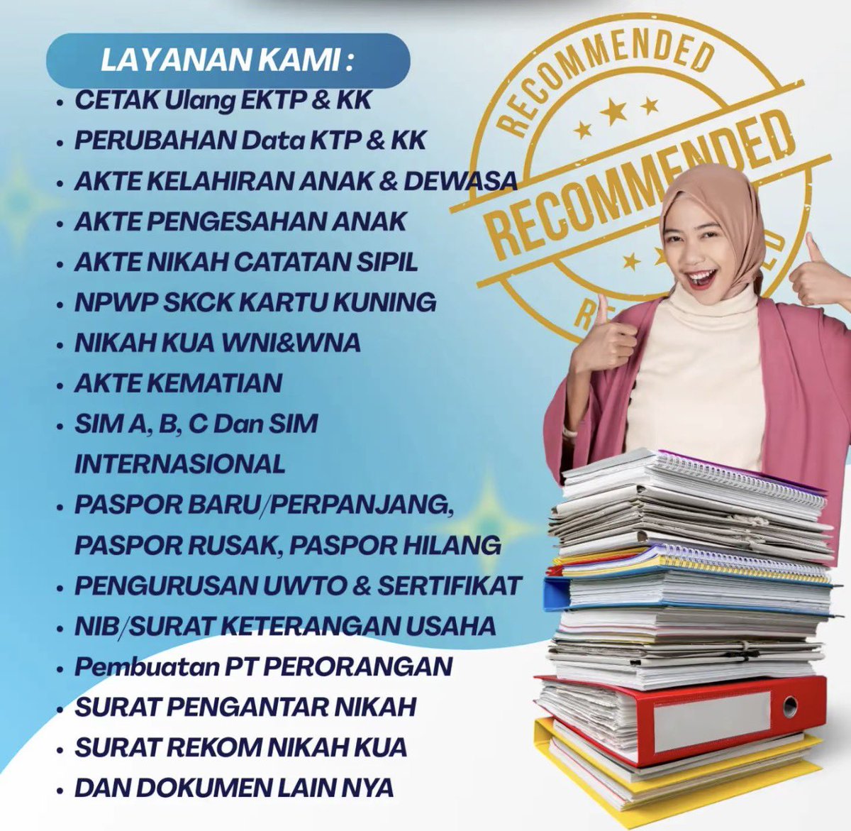 basvle's tweet image. Jasa pembuatan dokumen asli anti ribet✨
Menerima jasa pembuatan dokumen:
-ijazah
-skck
-ktp/kk
-sim dll
Berkas asli yaa bukan palsu🥰yang mau urus bisa ke wa kita ya..
Wa.me/6287893779930