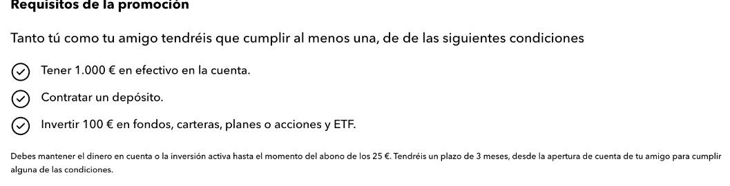 MiCarteraReal's tweet image. 1️⃣Buena rentabilidad 

2️⃣Otra persona más que confia en mi para entrar a MyInvestor, el mejor neobanco español para invertir.

3️⃣Tenéis que hacer 1 de las 3 condiciones de abajo ⬇️  de la foto. 
 Y os dan 25€ de bienvenida y vuestro ahorro 🚀

newapp.myinvestor.es/do/signup?prom…