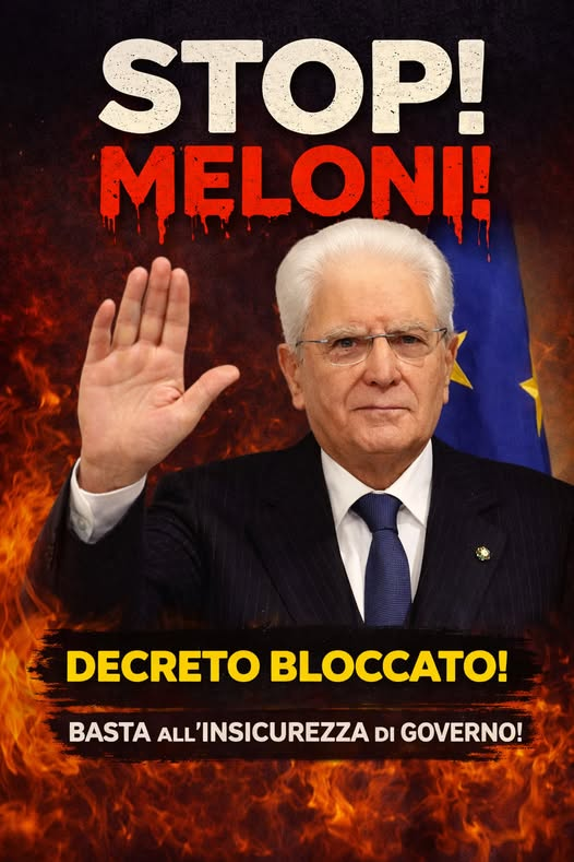 ArenaSusi's tweet image. Il quirinale frena sul #DdLSicurezza colpisce i più deboli, ignora i diritti fondamentali, forza la Costituzione.
No allo #StatodiPolizia