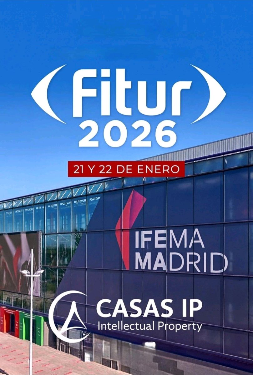 🚀 <a href="/Casas_IP/">Casas IP Abogados & Patentes</a> Abogados presente en #FITUR2026.  

Acompañamos al sector turístico en la protección de marcas, contenidos y reputación en un mercado cada vez más global y competitivo.  
Innovación, expansión y seguridad jurídica para impulsar nuevas oportunidades.  

<a href="/fitur_madrid/">FITUR</a>