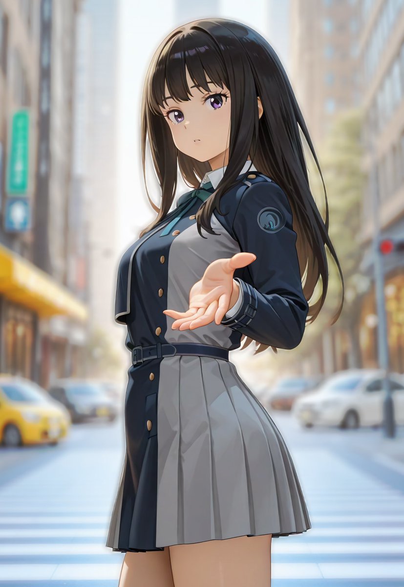 手、繋がないんですか？ #リコリコ #井ノ上たきな SFW illustration