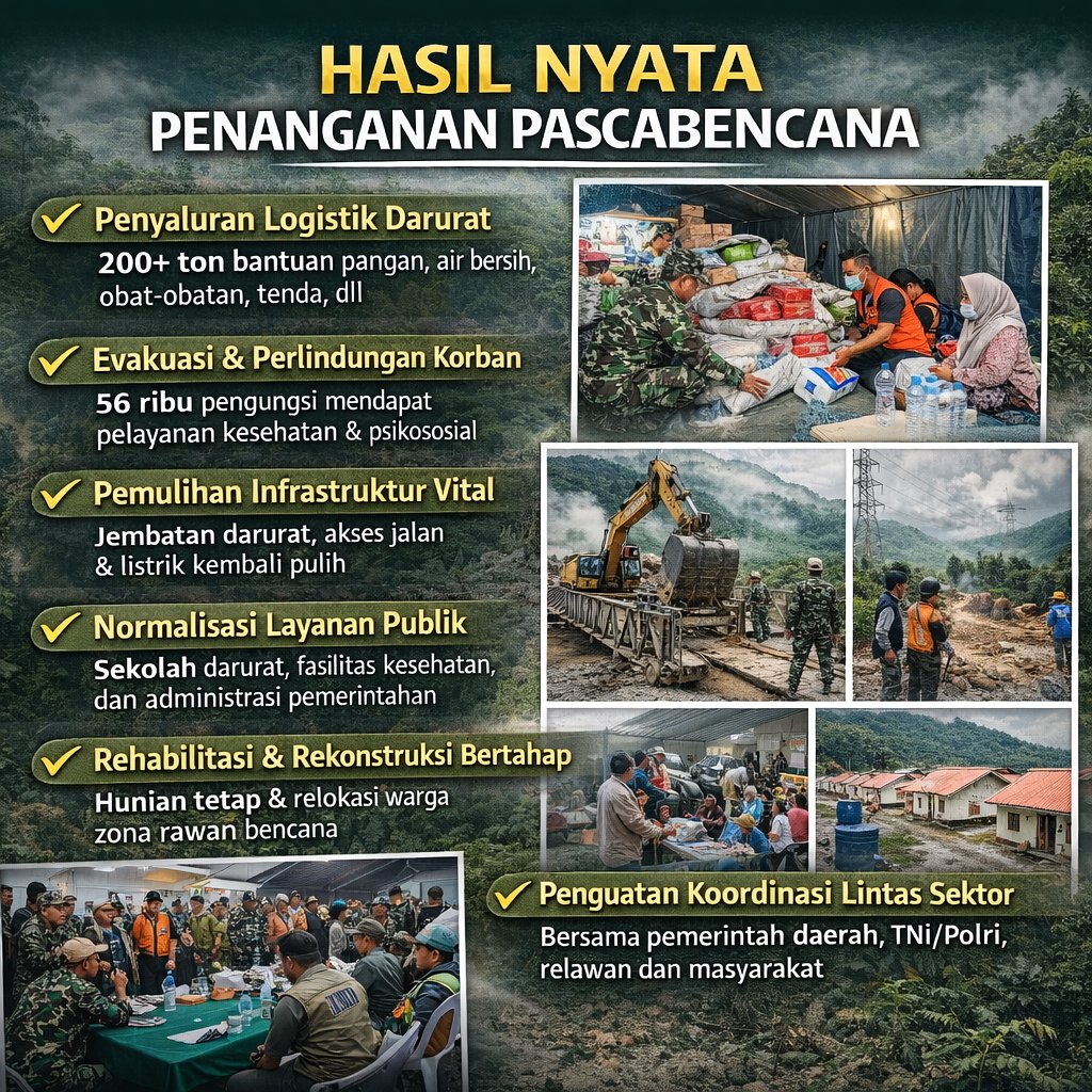 Bencana udah berlalu, sekarang saatnya bangkit bareng! Yuk, kita dukung program pemerintah buat pemulihan yang lebih baik. Semangat, ya! 🌟😊