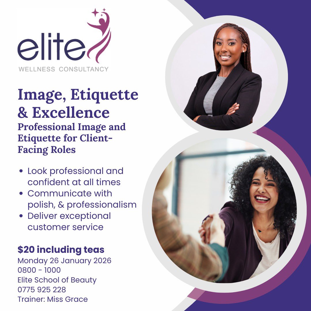 Join us for Image, Etiquette &amp; Excellence, a practical training designed for anyone in client-facing roles. Learn how to present yourself with confidence, communicate with polish, and deliver exceptional customer experiences that leave a lasting impression.

#ProfessionalImage