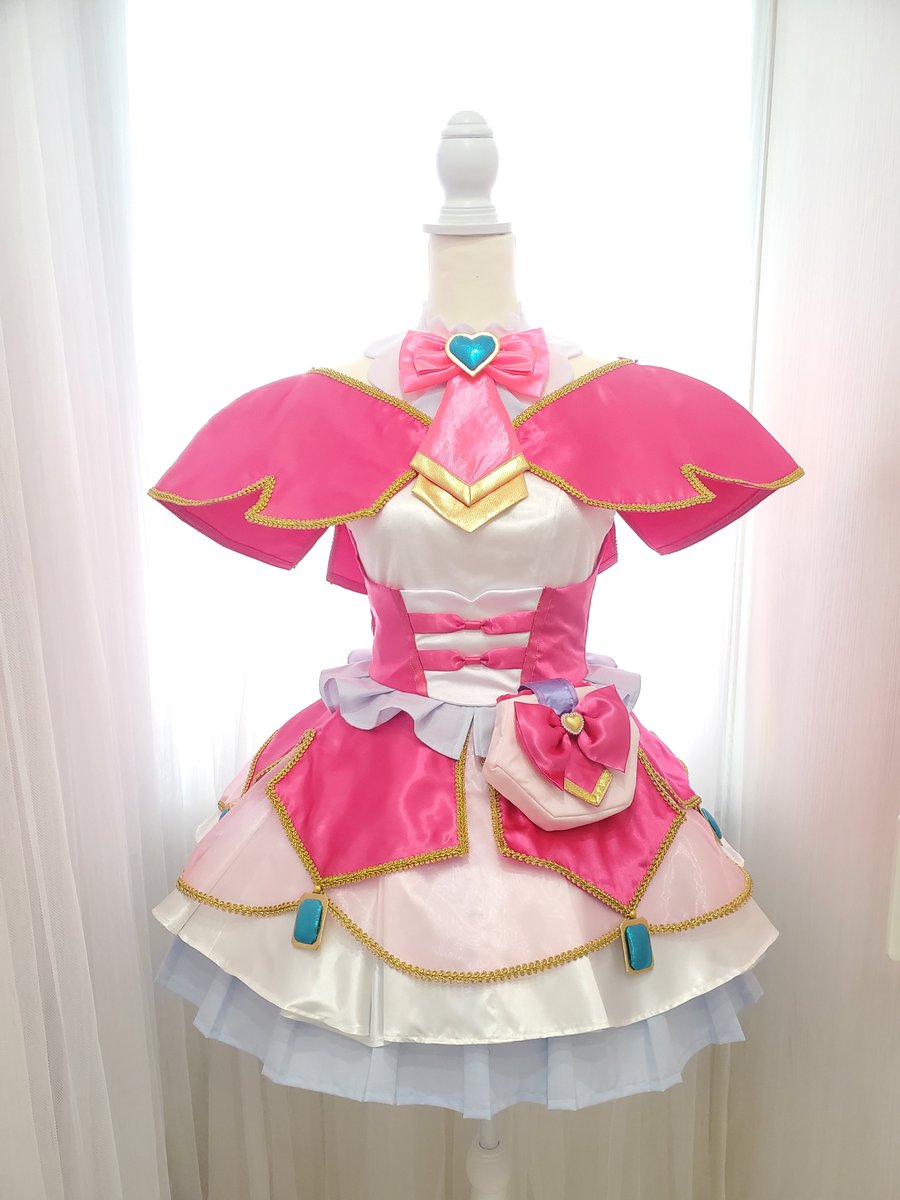 名探偵プリキュア キュアミスティック衣装進捗 首もとのリボンと腰の
