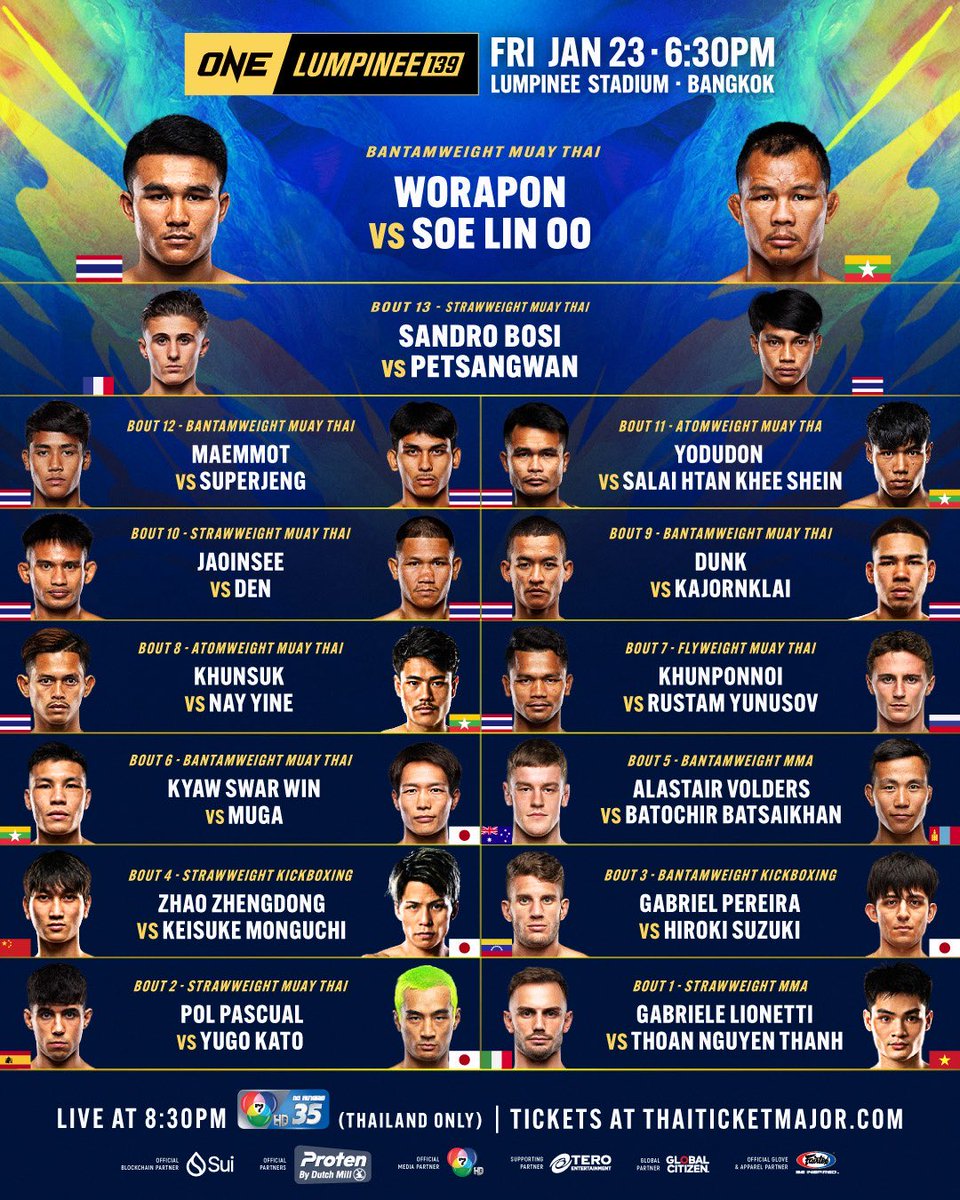PTrbusek's tweet photo. 1/2 Fight week 🔥👊…
▶️Heroes Gate 32
▶️ONE Friday Fights 139
▶️Zuffa Boxing 1: Walsh vs. Ocampo
▶️ONE Fight Night 39
▶️PML 18
▶️UFC 324: Gaethje vs. Pimblett
#ONEChampionship #PML #PML18 #ONEFridayFights139 #ZuffaBoxing #ONEFightNight39 #HG32 #HeroesGate #ZuffaBoxing01 https://t.co/rhJt33NCIJ